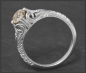 Preview: Diamant Ring, 0,82ct Brillant, 585 Gold, Antik Design