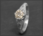 Preview: Diamant Ring, 0,82ct Brillant, 585 Gold, Antik Design