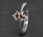 Preview: Diamant Ring, cognac 1,08ct Solitär Diamant, 585 Gold