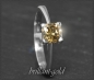 Preview: Diamant Solitär Ring mit 0,95ct, cognac-champagner