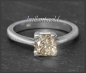 Preview: Diamant Ring, 1,08ct in champagner, 585 Weißgold