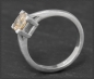 Preview: Diamant Ring, 1,08ct in champagner, 585 Weißgold