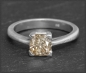 Preview: Diamant Ring, 1,08ct in champagner, 585 Weißgold