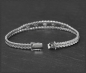 Mobile Preview: Diamant Brillant & Saphir 585 Gold Armband