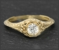 Preview: Diamant Jugendstil Design Ring 0,41ct, 585 Gold