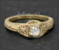 Preview: Diamant Jugendstil Design Ring, 0,28ct, 585 Gold