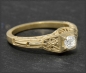 Preview: Diamant Jugendstil Design Ring, 0,28ct, 585 Gold