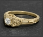 Preview: Diamant Jugendstil Design Ring, 0,28ct, 585 Gold