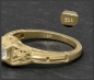 Preview: Diamant Jugendstil Design Ring, 0,28ct, 585 Gold