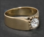 Preview: Antiker 0,75ct Diamant Ring, 750 Gold, um 1920