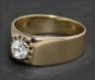 Preview: Antiker 0,75ct Diamant Ring, 750 Gold, um 1920