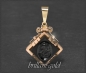 Preview: Antiker (um 1890) Gold & Onyx Anhänger & Medaillon