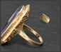 Preview: Amethyst Solitär mit 10ct, 750 Rotgold, Vintage