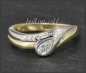 Preview: Diamant & Brillant bicolor Gold Ring mit 0,34ct