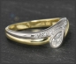 Preview: Diamant & Brillant bicolor Gold Ring mit 0,34ct