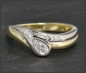 Preview: Diamant & Brillant bicolor Gold Ring mit 0,34ct