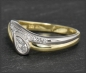 Preview: Diamant & Brillant bicolor Gold Ring mit 0,34ct