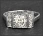 Preview: Antik Diamant Ring 2,05ct, Solitär mit 1,65ct , Gold & Platin