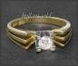 Preview: Diamant Ring 0,30ct Brillant Solitär, 585 Gold, Vintage