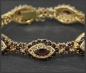 Mobile Preview: 29,30ct Granat & 585 Gold Damen Armband, Vintage