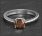 Preview: Diamant Ring mit 1,04ct, Kissen-Schliff, 585 Weißgold