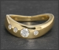 Preview: Diamant Ring mit 0,30ct Brillanten, 750 Gold
