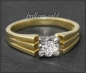 Preview: Vintage 0,25ct Diamant Solitär Ring, 585 Gold