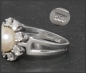 Preview: Diamant & Perlen Ring, 0,50ct Brillanten, 585 Gold