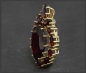 Preview: Granat Anhänger mit 12,5ct, aus 333 Gold, Antik