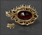 Preview: Granat Anhänger mit 12,5ct, 333 Gelbgold, Antik