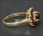 Preview: Antiker 1,70ct Granat 333 Gold Ring, Handarbeit