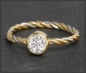 Mobile Preview: Diamant Ring aus 585 Gold, 0,51ct Brillant Solitär