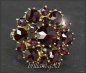 Preview: Ring, 9,20ct rote Granate, 333 Gold, Antik Cocktailring