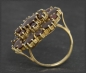 Preview: Ring, 9,20ct rote Granate, 333 Gold, Antik Cocktailring