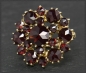 Preview: Ring, 9,20ct rote Granate, 333 Gold, Antik Cocktailring