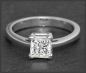 Mobile Preview: Diamant 585 Gold Ring, Princess 1,05ct Solitär