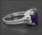 Preview: Diamant & Amethyst 4,70ct Ring aus 585 Weißgold