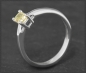 Preview: Diamant Ring 0,51ct in Fancy Yellow, Kissenschliff