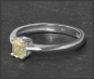 Preview: Diamant Ring 0,51ct in Fancy Yellow, Kissenschliff