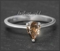 Preview: Diamant Tropfen Solitär Ring mit 0,81ct, 585 Gold