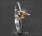 Preview: Diamant Tropfen Solitär Ring mit 0,81ct, 585 Gold