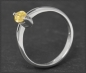 Preview: Diamant Ring mit 0,61ct, intensiv Gelb, 585 Gold