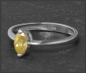 Preview: Diamant Ring mit 0,61ct, intensiv Gelb, 585 Gold