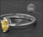 Preview: Diamant Ring mit 0,61ct, intensiv Gelb, 585 Gold