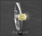 Preview: Diamant Ring 0,49ct Fancy Yellow gelb, 585 Weißgold