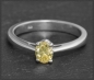 Preview: Diamant Ring 0,49ct Fancy Yellow gelb, 585 Weißgold