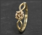 Preview: Ring, lupenreiner 0,52ct Brillant champagner, 585 Gold