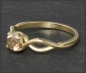 Preview: Ring, lupenreiner 0,52ct Brillant champagner, 585 Gold