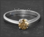 Preview: Diamant Ring, 0,69ct lupenrein & cognac, 585 Gold