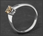 Preview: Diamant Ring, 0,69ct lupenrein & cognac, 585 Gold